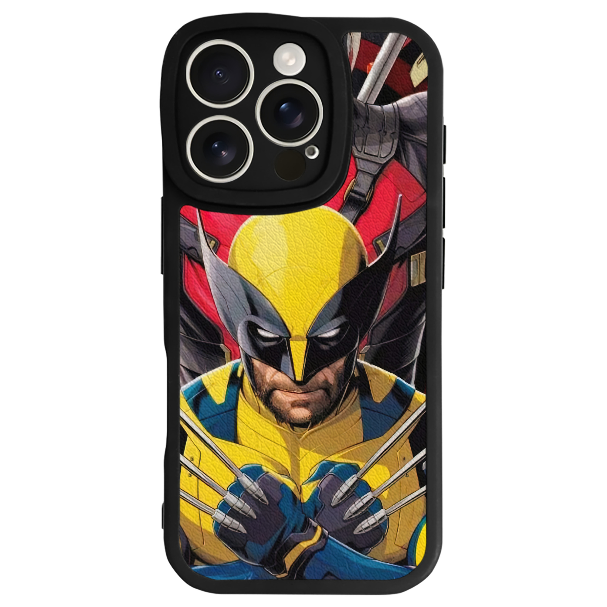 （画像用） Deadpool デッドプール 【iPhone 16シリーズ対応】シリコンスマホケース（レザー調） 材質：シリコン
